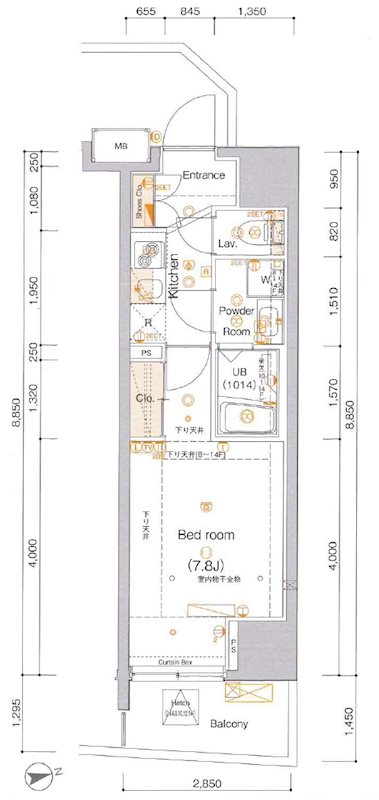 アルテシモアルド 901号室 間取り