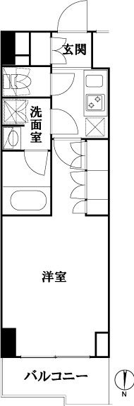 ルーブル池袋弐番館 708号室 間取り