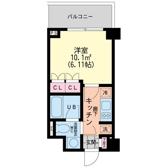 エスティメゾン新中野 303号室 間取り