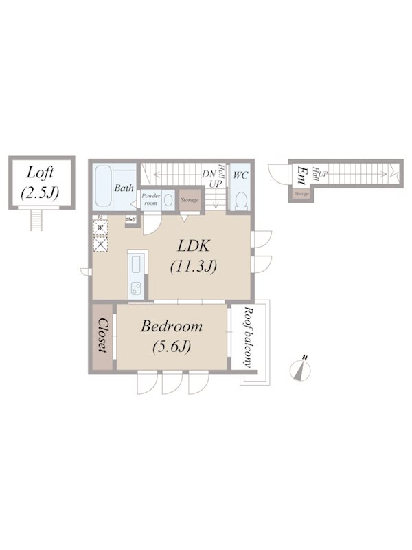 Parkhouse HARU 1 c号室 間取り