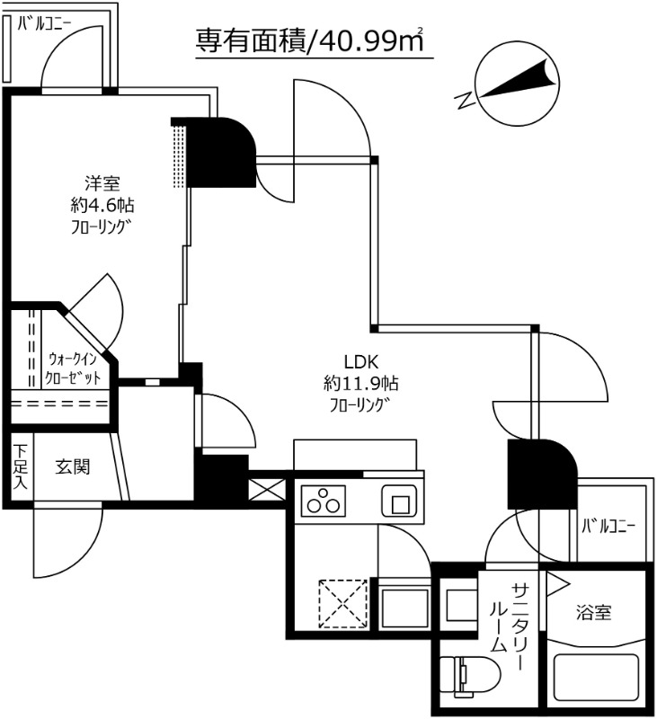 GRAND駒沢公園 404号室 間取り