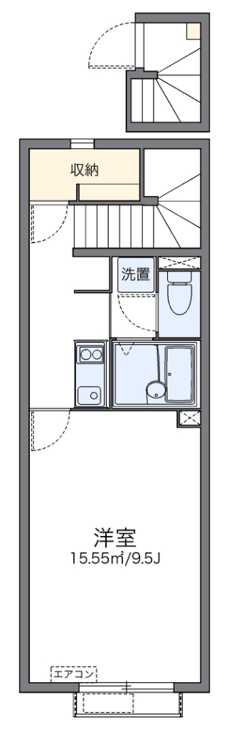 レオネクスト千代 202号室 間取り