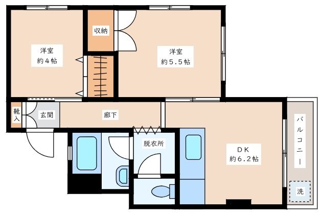 ハイムママタ 302号室 間取り