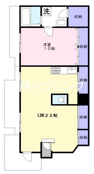 シャトー阿佐ヶ谷 301号室 間取り
