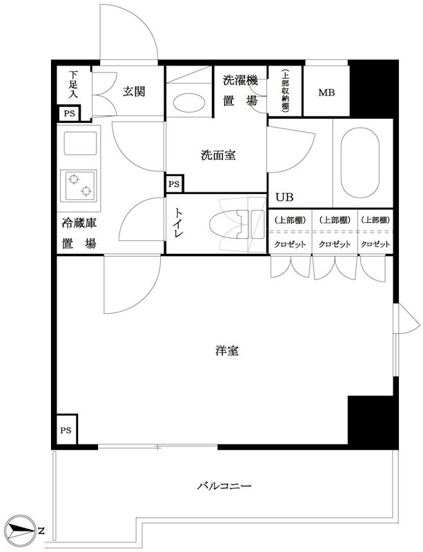 ルーブル池袋弐番館 301号室 間取り