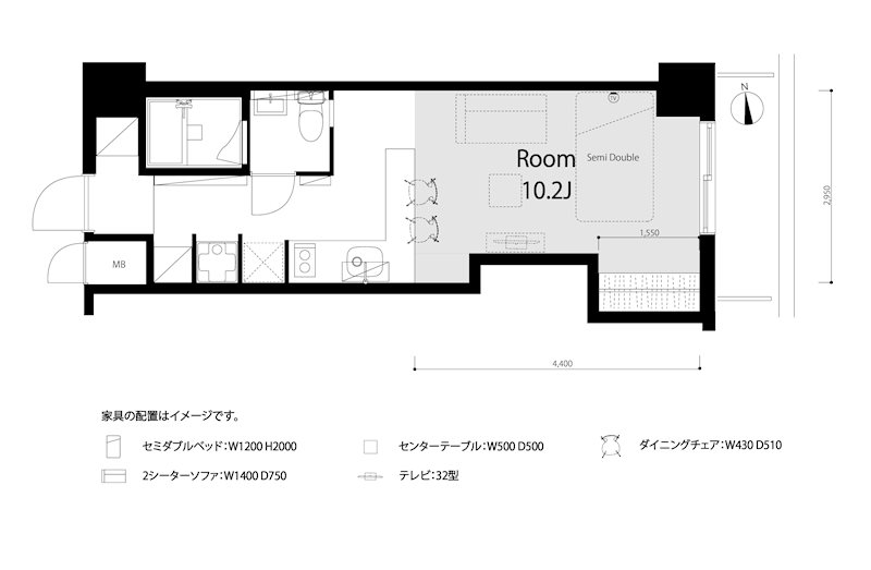 池袋ダイカンプラザ 309号室 間取り