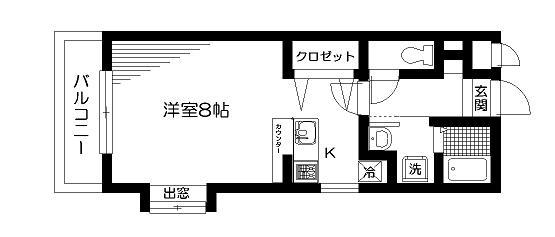 ＭＵスクエア等々力 402号室 間取り