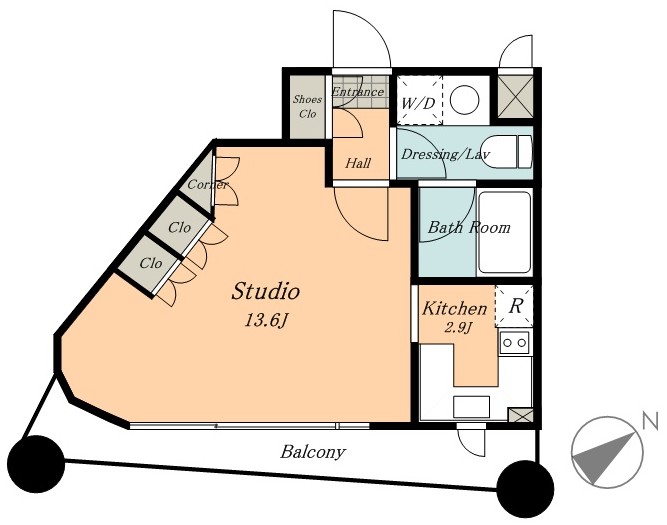 ラ・セーナ南青山 401号室 間取り