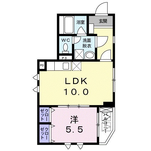 アドニスター・西大井 201号室 間取り