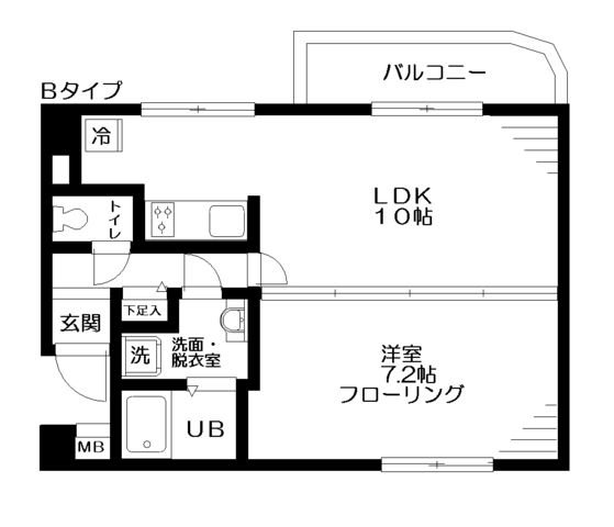 ソレイユほその 204号室 間取り