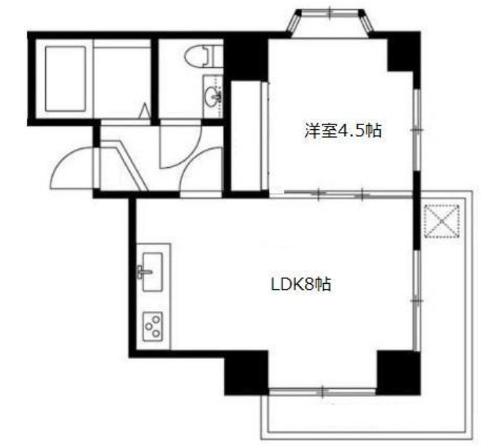 フラットワセダ 906号室 間取り