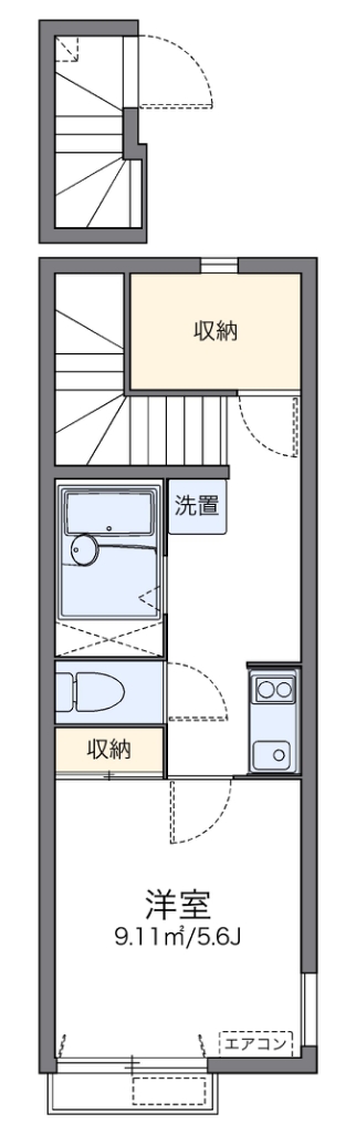 レオネクストプリンシパル中野 201号室 間取り