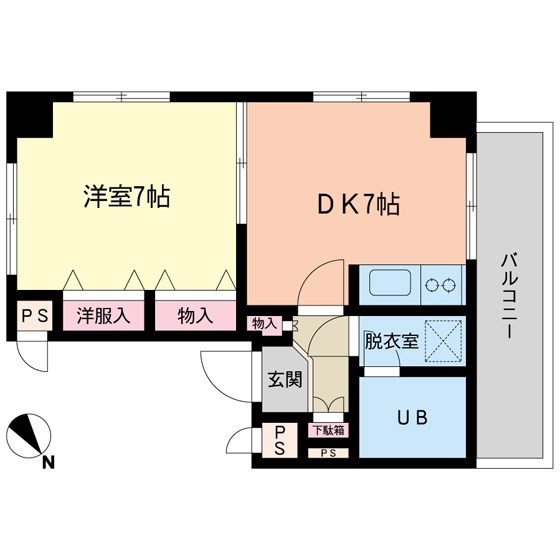 フォレストコート 207号室 間取り