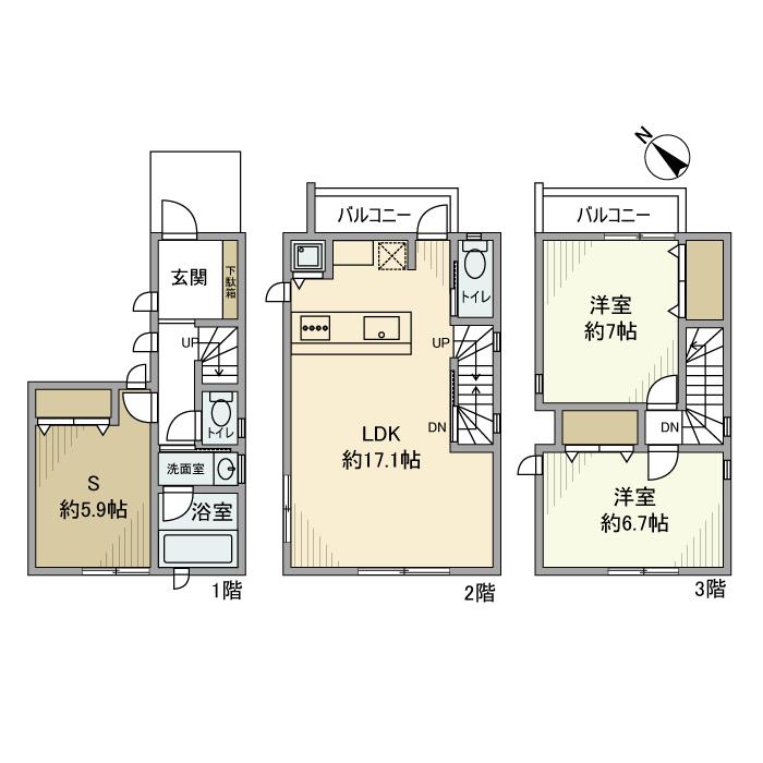 本町戸建 間取り