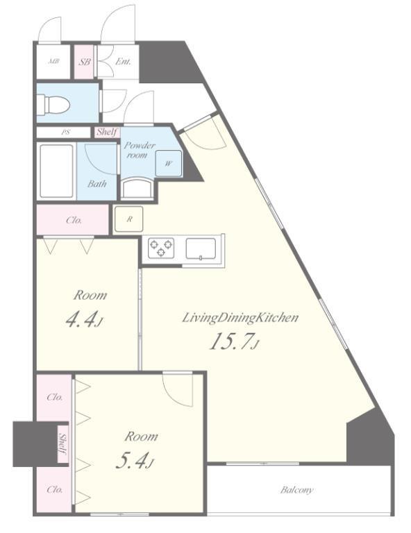 Terrace The 本郷 0302号室 間取り