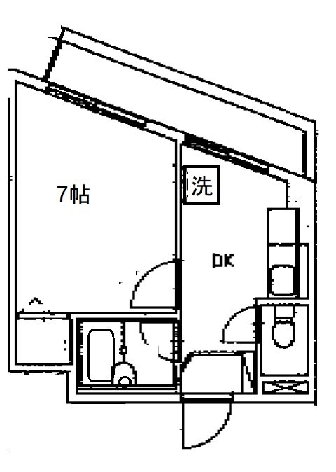 リバーストーン 306号室 間取り