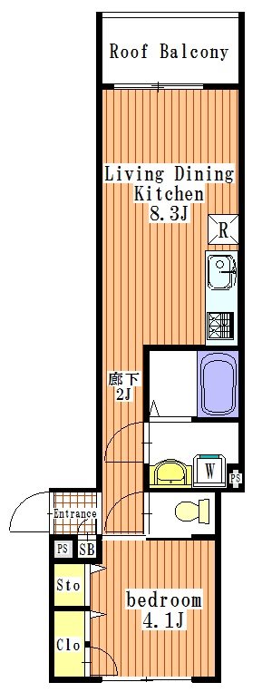 カーサ大井倉田 303号室 間取り
