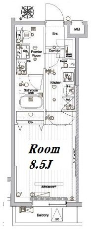 メイクスデザイン参宮橋 204号室 間取り