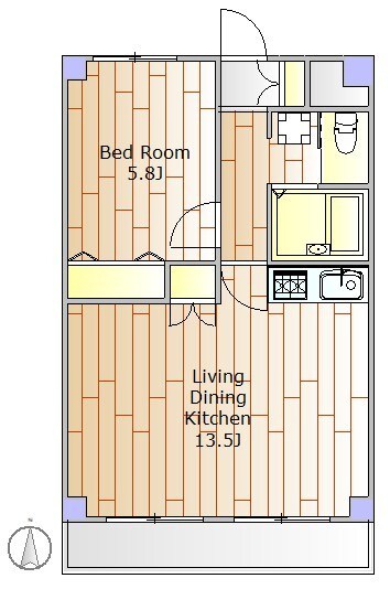 アーツ白金 402号室 間取り