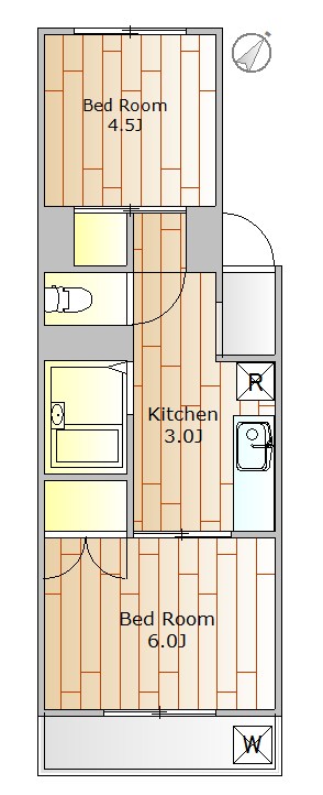パールハイツ祐天寺 405号室 間取り