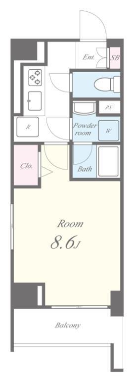 Monte H・K 602号室 間取り