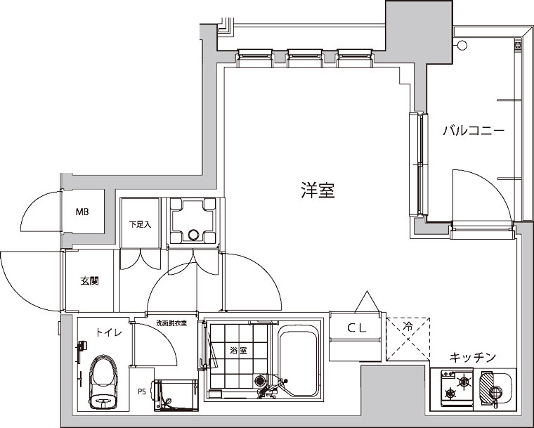 ハーモニーレジデンス早稲田夏目坂 603号室 間取り