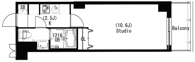 エスティメゾン中野富士見町 間取り図