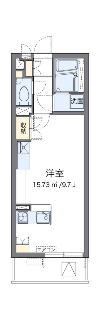 レオネクストエクセルアサヒⅥ 204号室 間取り