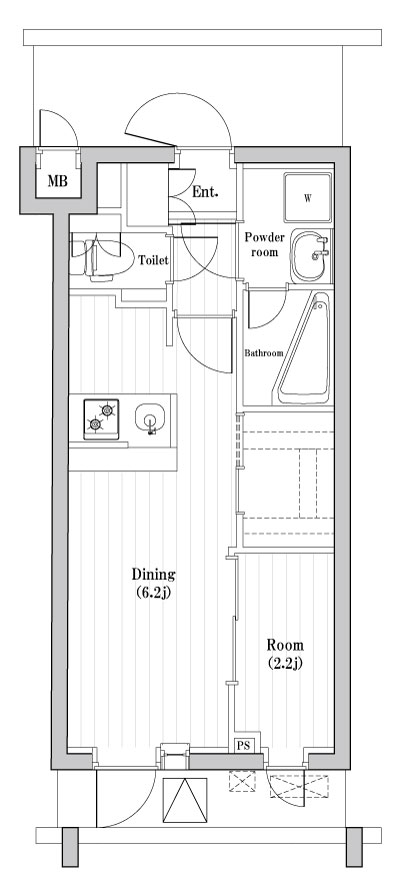 レジデンス東中野ガーデン 間取り図