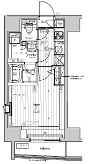 プレミアムキューブＧ市谷甲良町 間取り図