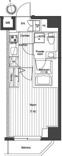 プレミアムキューブG北新宿 間取り図