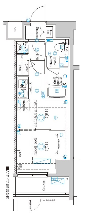 ラフィスタ中野本町 間取り図