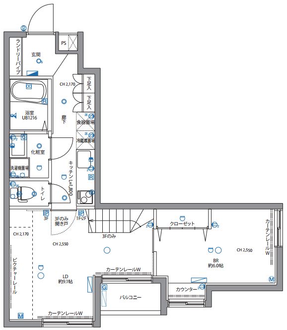 スペリオール白金台 402号室 間取り
