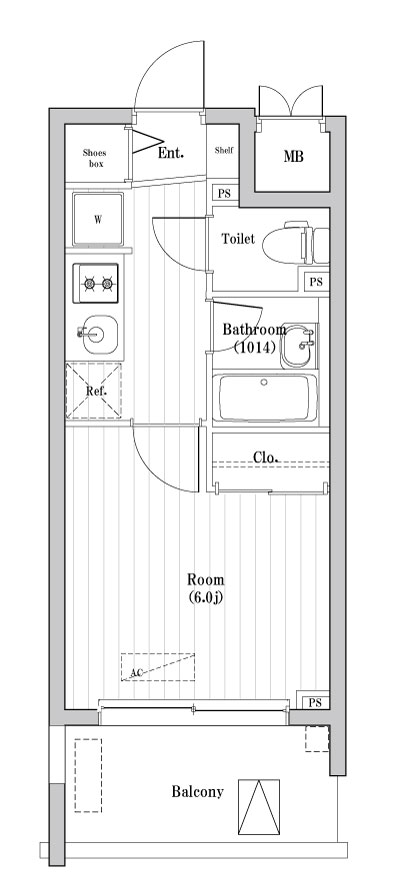 大森海岸レジデンス 間取り図