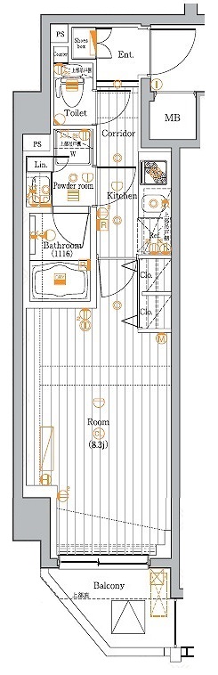 PREMIUM CUBE目黒東山♯ｍｏ 間取り図