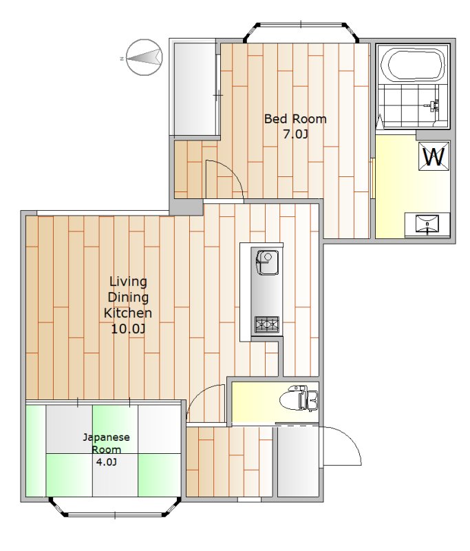 西小山アパートメント 間取り図