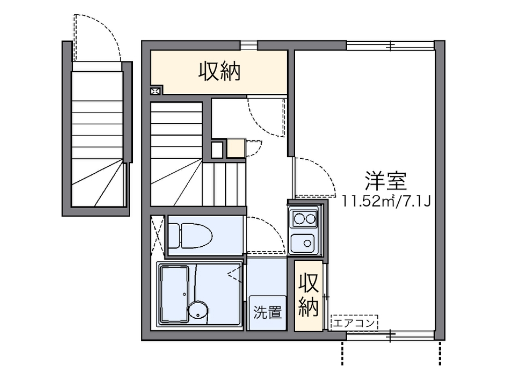 レオネクストＮＡＮＡ 間取り図