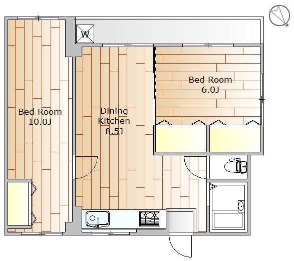 高輪マンション 間取り図