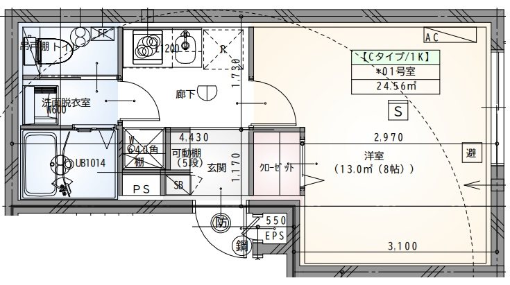 ラヴィエール目黒不動前 間取り図