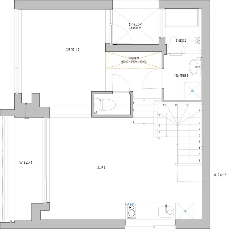 リベルダージュ 間取り図