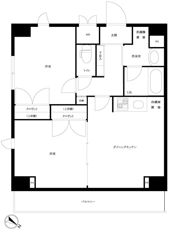 ルーブル三田 間取り図