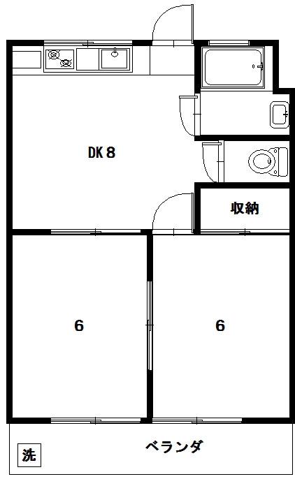 青南ハイツ 間取り図