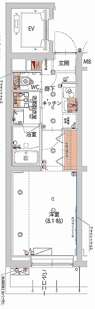 ハーモニーレジデンス新宿 THE NORTH 間取り図
