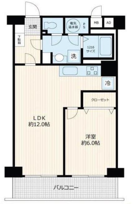 メガロン大井町 間取り図