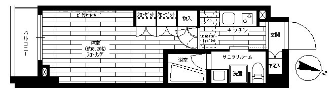 グランドコンシェルジュ三宿アジールコート 間取り図