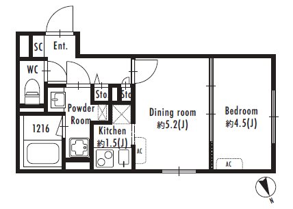 GRAN PASEO西新宿 間取り図
