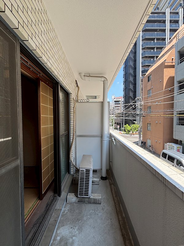 セブンスターマンシヨン第10、五反田 ベランダ