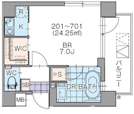 プラティーク桜新町 間取り図