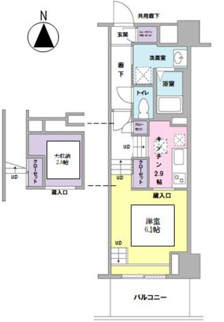 Kiinu Blanc ～キーヌ・ブラン～ 間取り図