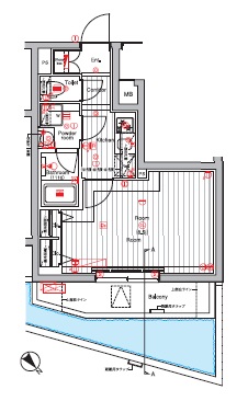 THE　HOUSE　赤坂檜町 間取り図
